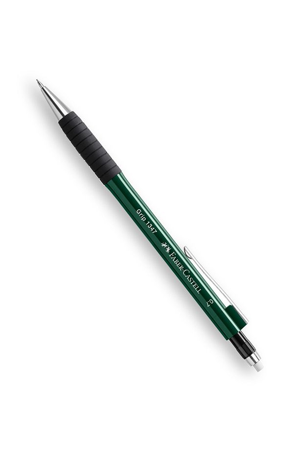 1345/47 Versatil Kalem, 0.7 Mm, Koyu Yeşil, Ergonomik Tutuş, Yaylı Uç, Uzun Silgi - 3