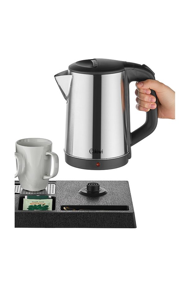 Kkt-33  Karşılama Tepsili Paslanmaz Çelik Otel Tipi Kettle - 3