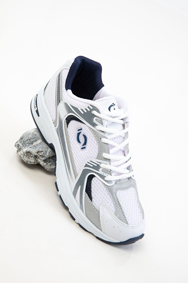 Fehér-jégkék női tornacipő, 18753 - 4