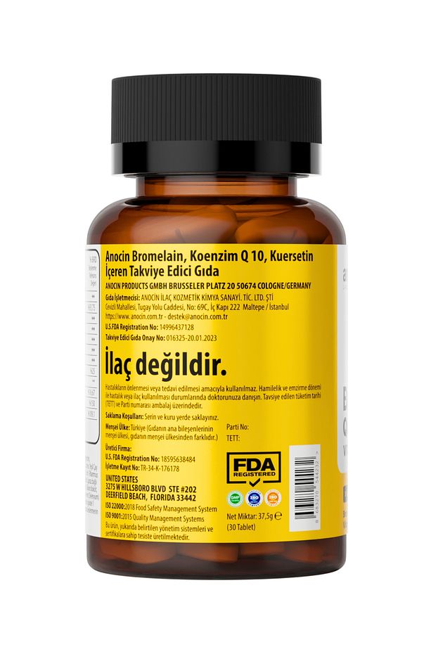 Bromelain Ananas +QUERCETİN +ZİNC + COQ-10 + VİTAMİN C SÜPER BROMELAIN FORMÜL - 4