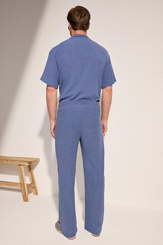 Indigo Straight Kesim Dokulu Açık Paça Eşofman Altı TMNSS25EA00008 - 5