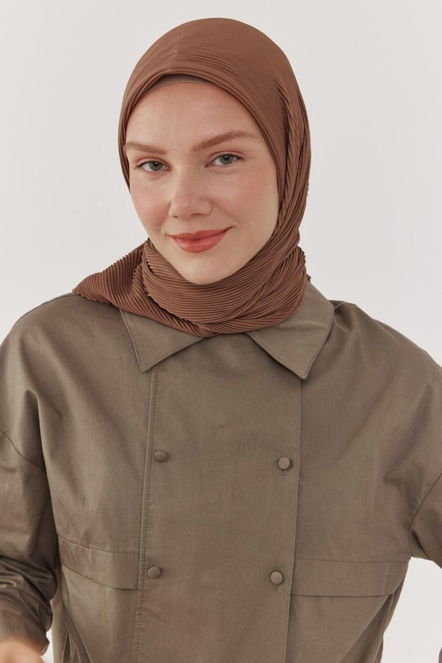 Piliseli Eşarp - Kahve
