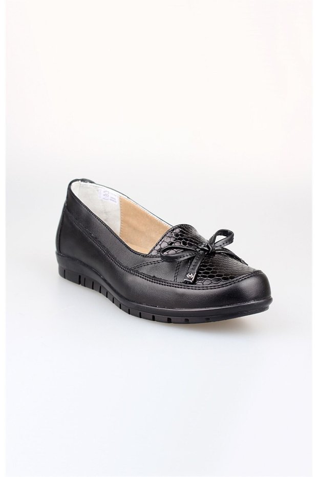 Edik Daily and Mother's Shoes Genuine Leather Lining Heel Cushioning System M64 Black