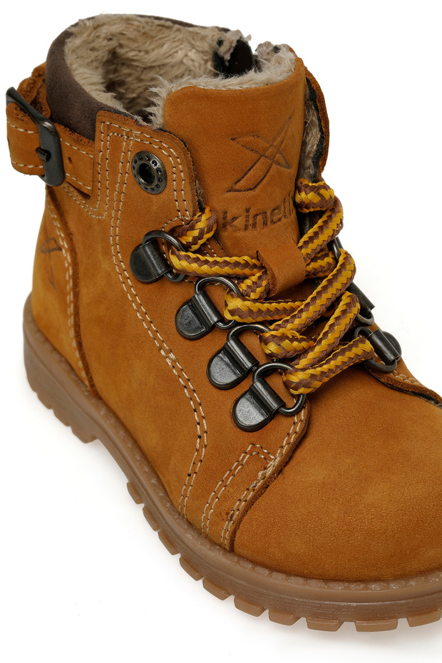 SARDONE LEATHER 3PR Sarı Erkek Çocuk Worker Bot - 7