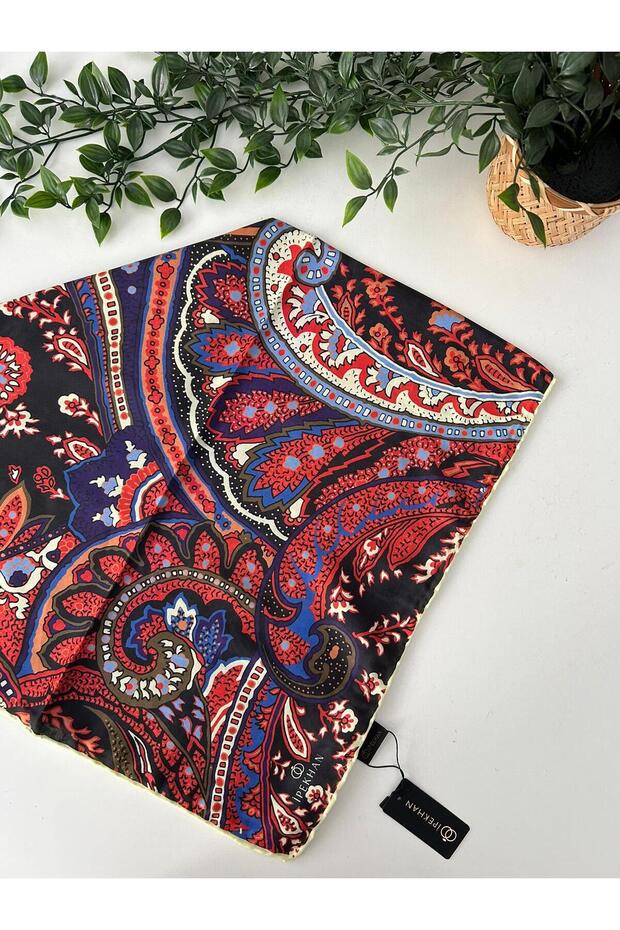 وشاح منقوش أنيق من القطن الرقيق - 3