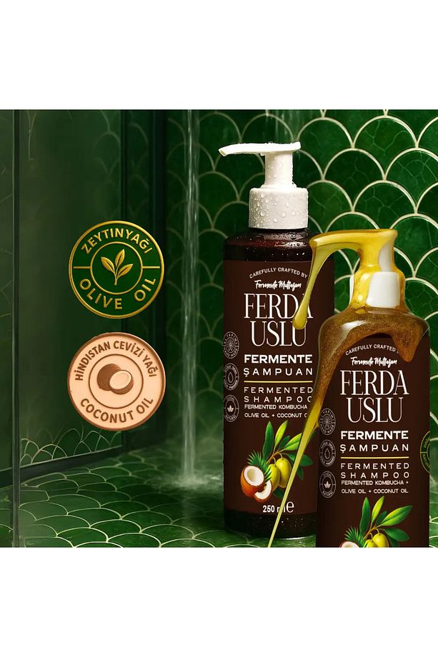 Organik Kombucha Özlü Fermente Şampuan - Organik Zeytinyağı Hindistan Cevizi Yağı E Vit. 250 ml - 3