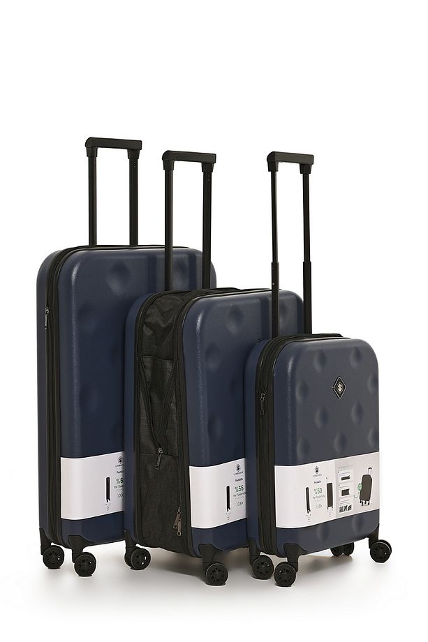 Katlanabilir Valiz -b 4fx Lacivert Unisex Büyük Boy Valiz - 6