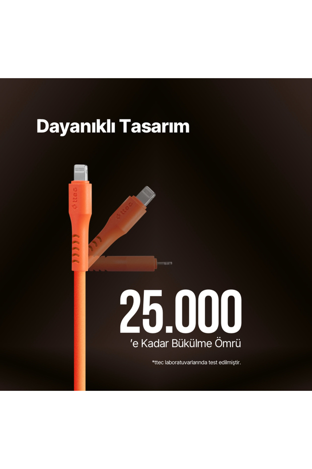 USB-C - Lightning Hızlı Şarj Kablosu 120cm - 4