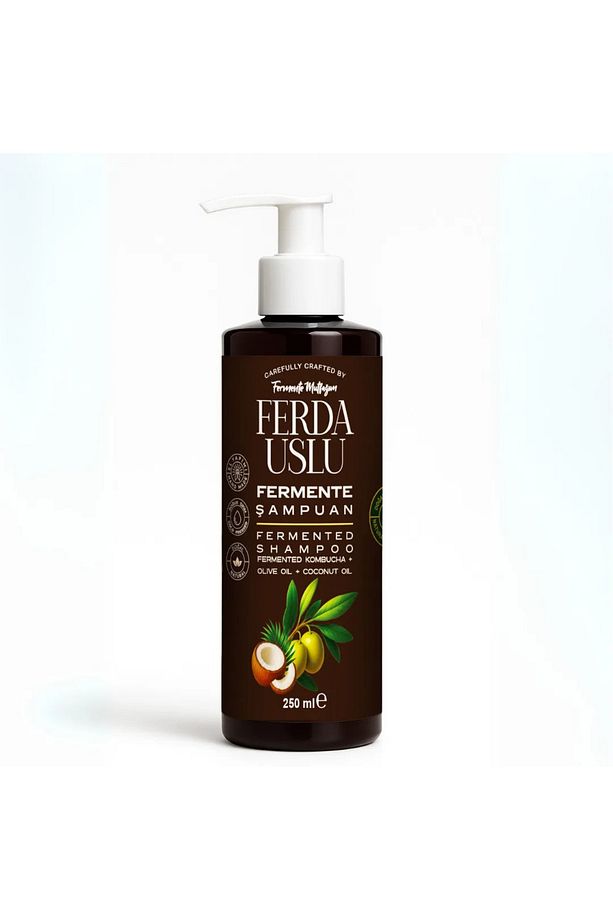 Organik Kombucha Özlü Fermente Şampuan - Organik Zeytinyağı Hindistan Cevizi Yağı E Vit. 250 ml - 1