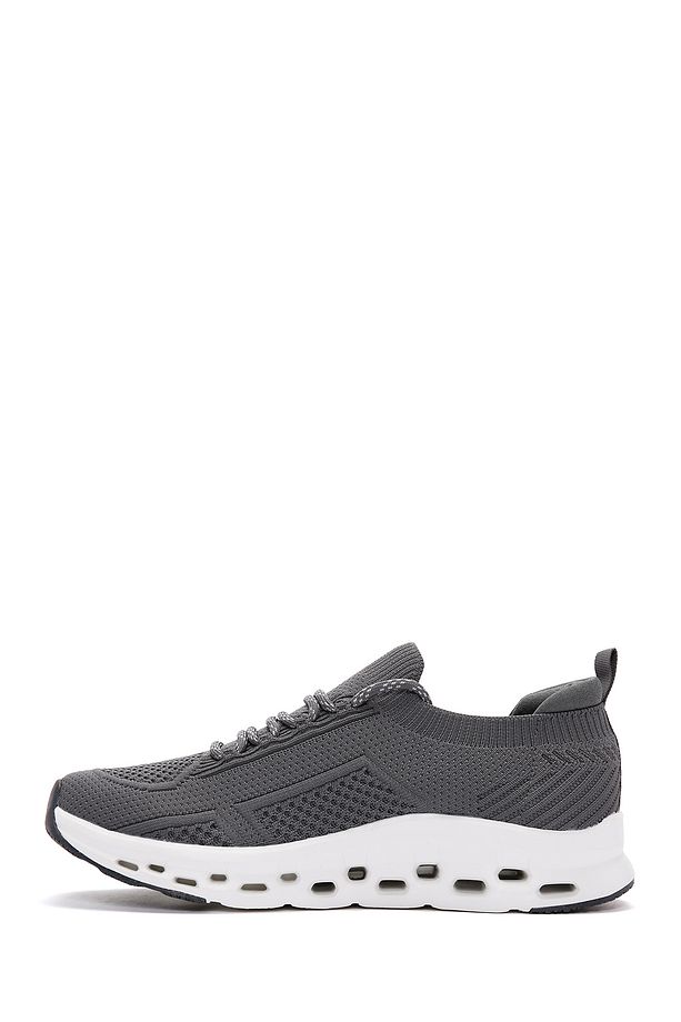 Zero Erkek Gri Bağcıklı Kalın Tabanlı Sneaker 24sfd69316f - 2