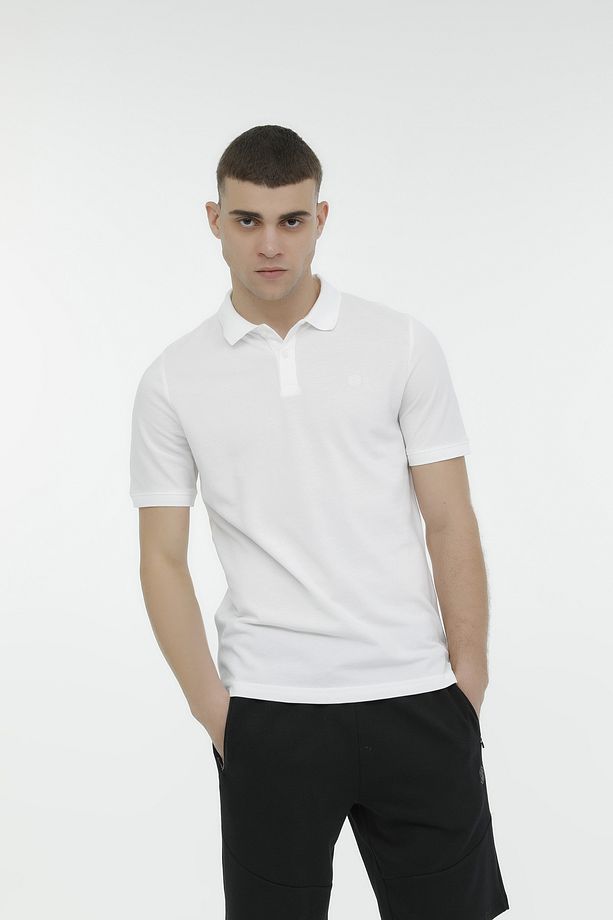 M-ct953 Basıc P.t-sh 4fx Beyaz Erkek Kısa Kol T-shirt - 1