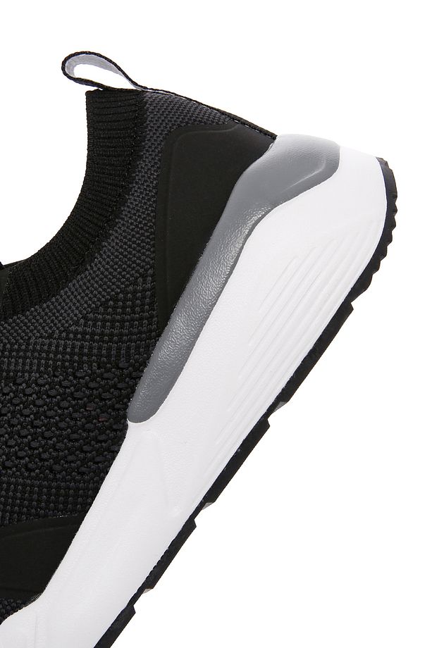 Zero Erkek Siyah Bağcıklı Kalın Tabanlı Kumaş Sneaker 24sfd69536f - 9