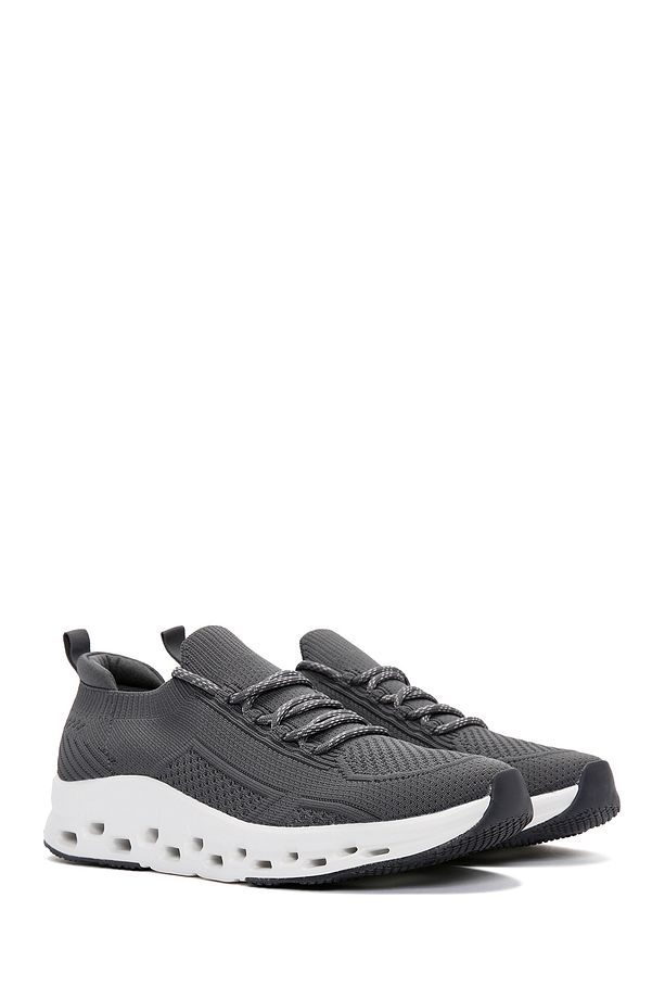 Zero Erkek Gri Bağcıklı Kalın Tabanlı Sneaker 24sfd69316f - 3
