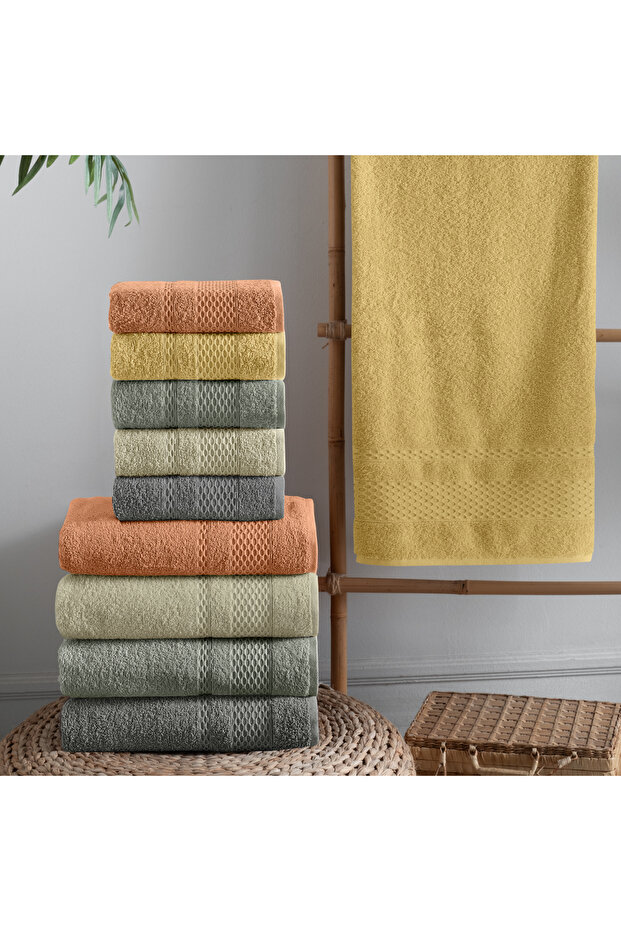 Home Arya 50X90 cm Towel 1 Piece - Mustard