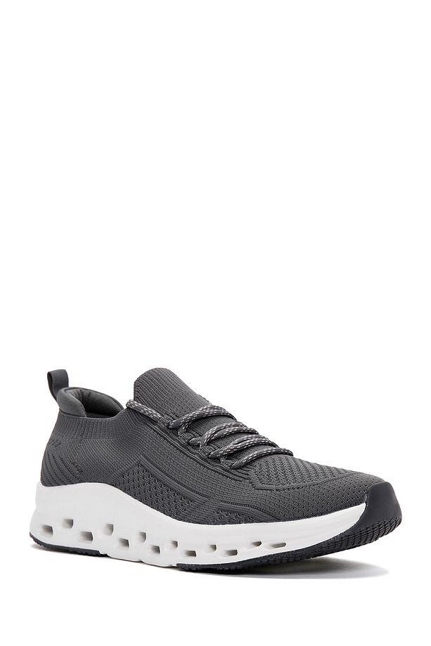 Zero Erkek Gri Bağcıklı Kalın Tabanlı Sneaker 24sfd69316f - 6