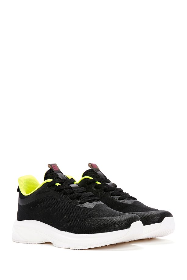 Zero Kadın Siyah Bağcıklı Kalın Tabanlı Spor Sneaker 24sfd49606f - 3