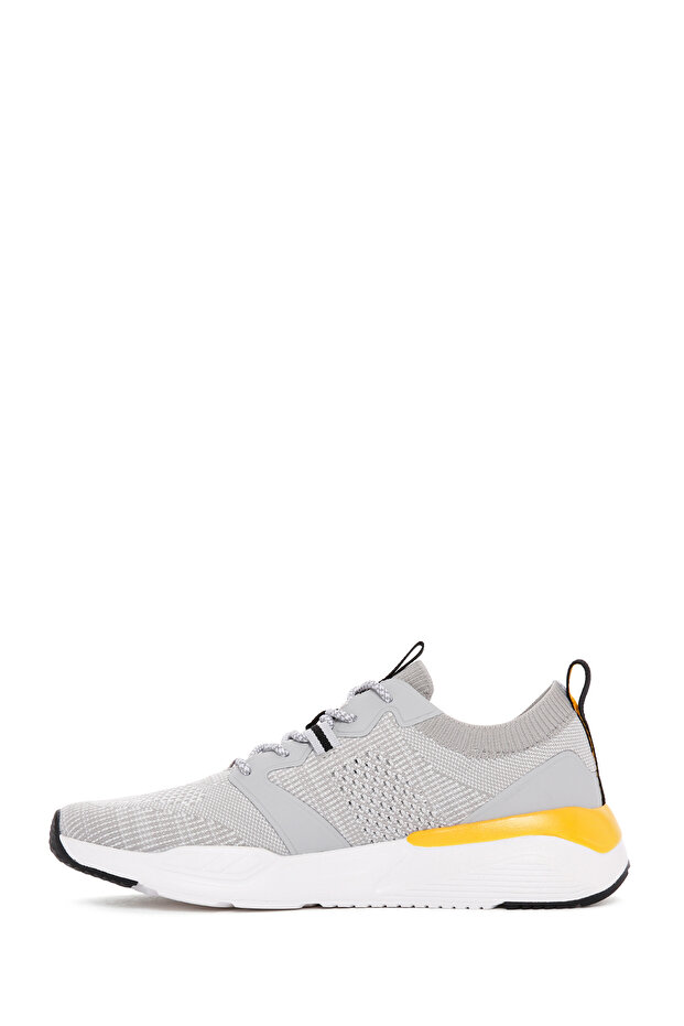 Zero Erkek Gri Bağcıklı Kalın Tabanlı Kumaş Sneaker 24sfd69536f - 4