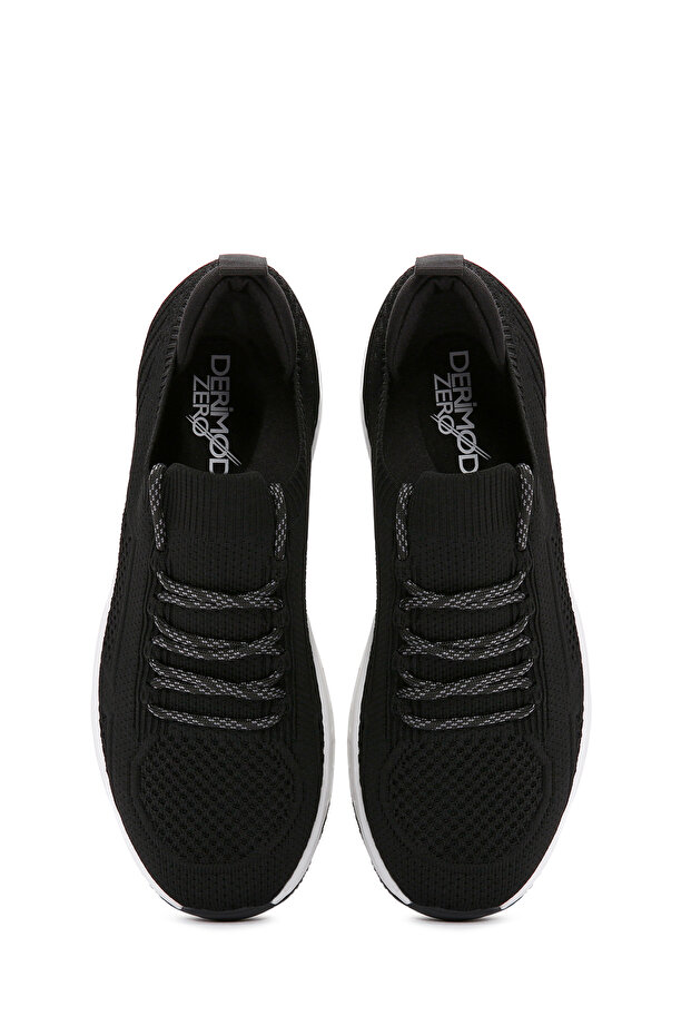 Zero Erkek Siyah Bağcıklı Kalın Tabanlı Sneaker 24sfd69316f - 7