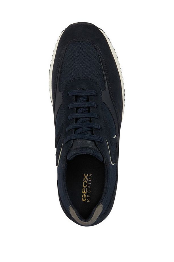 Erkek Lacivert Happy Bağcıklı Süet Deri Sneaker U4562a02011c4002 - 5
