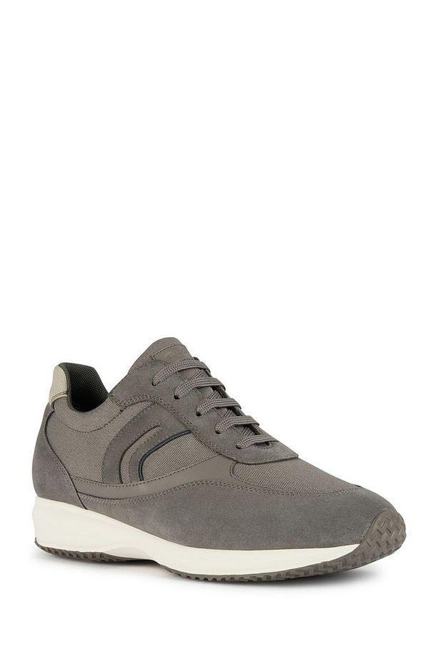 Erkek Gri Happy Bağcıklı Süet Deri Sneaker U4562a02011c9371 - 3