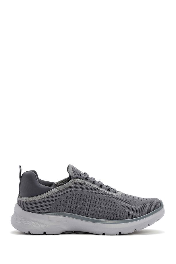 Zero Erkek Gri Bağcıklı Kalın Tabanlı Sneaker 24sfd69046f - 1