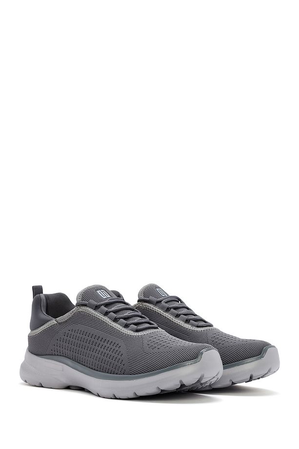 Zero Erkek Gri Bağcıklı Kalın Tabanlı Sneaker 24sfd69046f - 3
