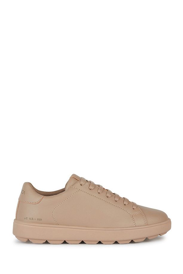 Kadın Bej Spherica Ecub-1 Bağcıklı Deri Sneaker D45web00085c8191 - 1