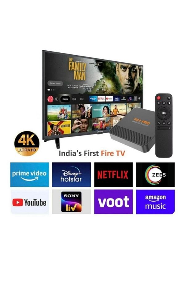 4K ANDROİD BOX - MEDİA PLAYER & IPTV BOX - İNTERNET TV / AKILLI TV KUTUSU FS1 2024 - 1