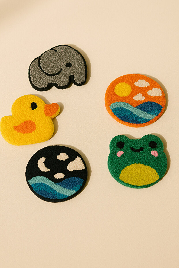 مجموعة ديكورات طاولة عرض على شكل بطّة الفيل والضفدع المختلطة - 3