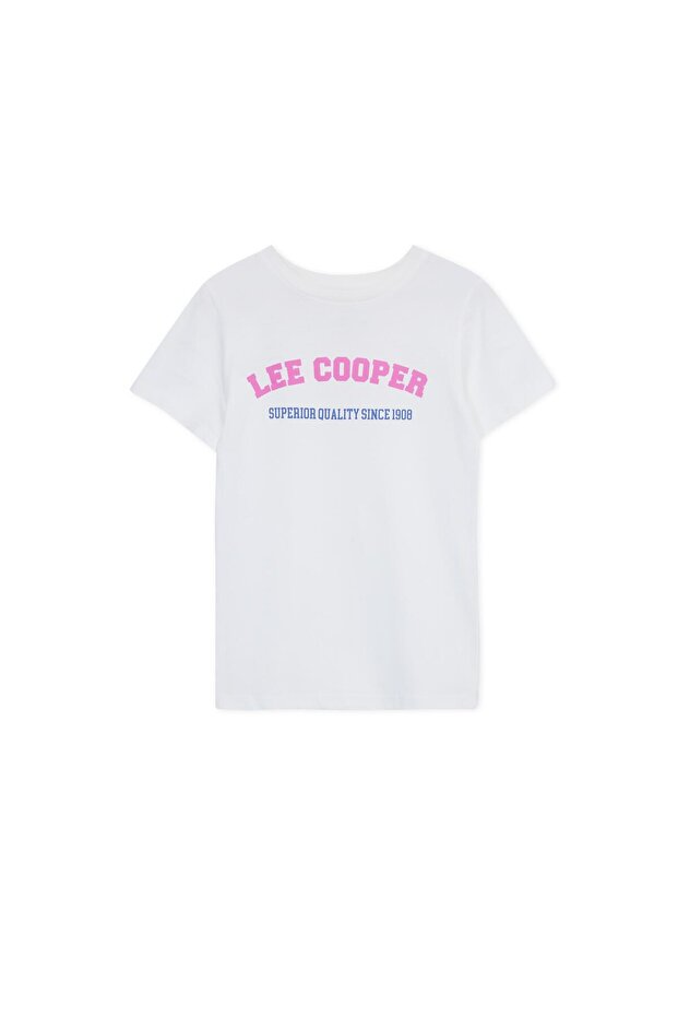 Sused Girl's 100% Cotton Knitted T-Shirt White