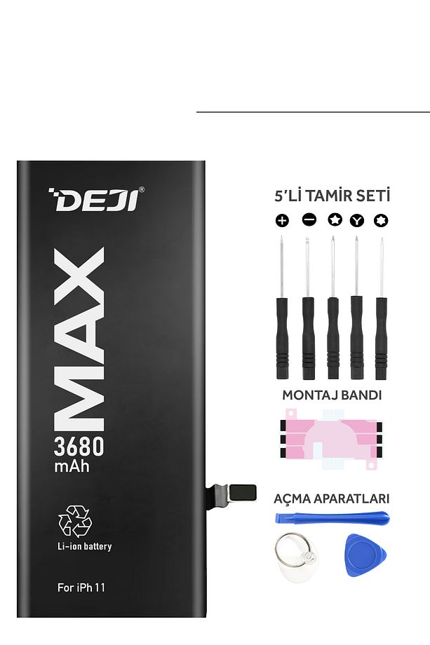İphone 11 Batarya 3680 Mah Yüksek Kapasiteli Güçlendirilmiş Mucize Batarya - 4