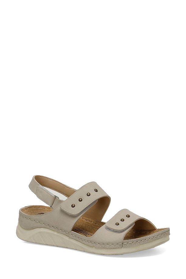 166328.Z4FX Bej Kadın Comfort Sandalet - 2