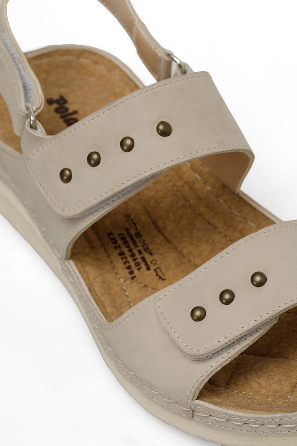 166328.Z4FX Bej Kadın Comfort Sandalet - 7