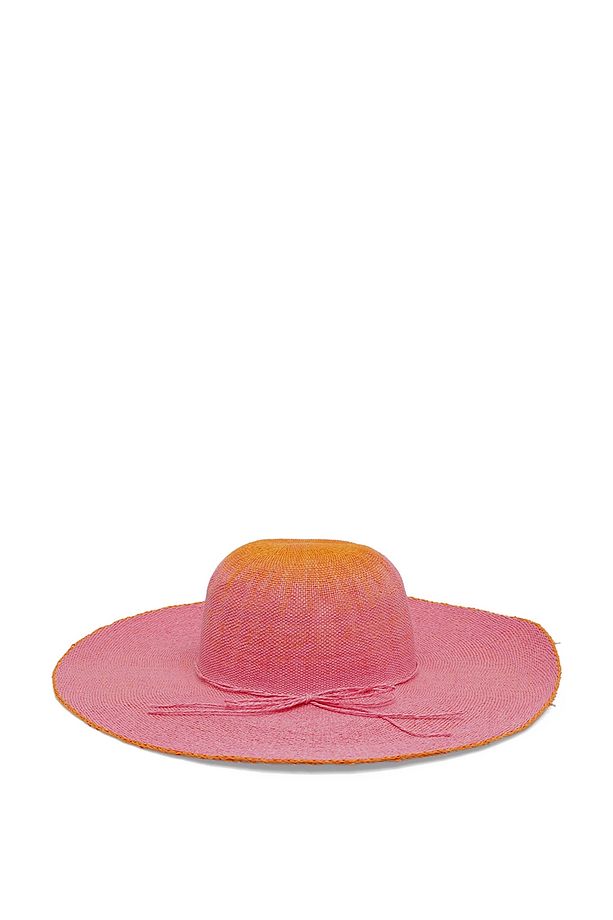 ROSA STRAW HAT-W 4FX Pembe Kadın Hasır Şapka - 1