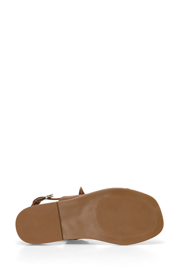 24S-059 4FX Taba Kadın Düz Sandalet - 6