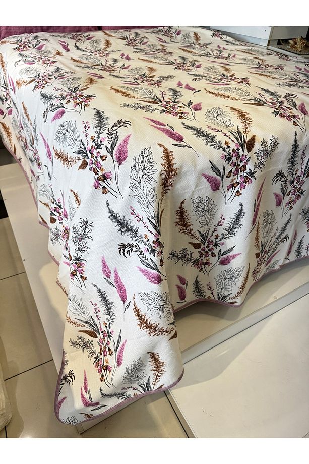 Başak Desen Baskılı 150x240 Cm. Tek Kişilik Tek Pike - 3