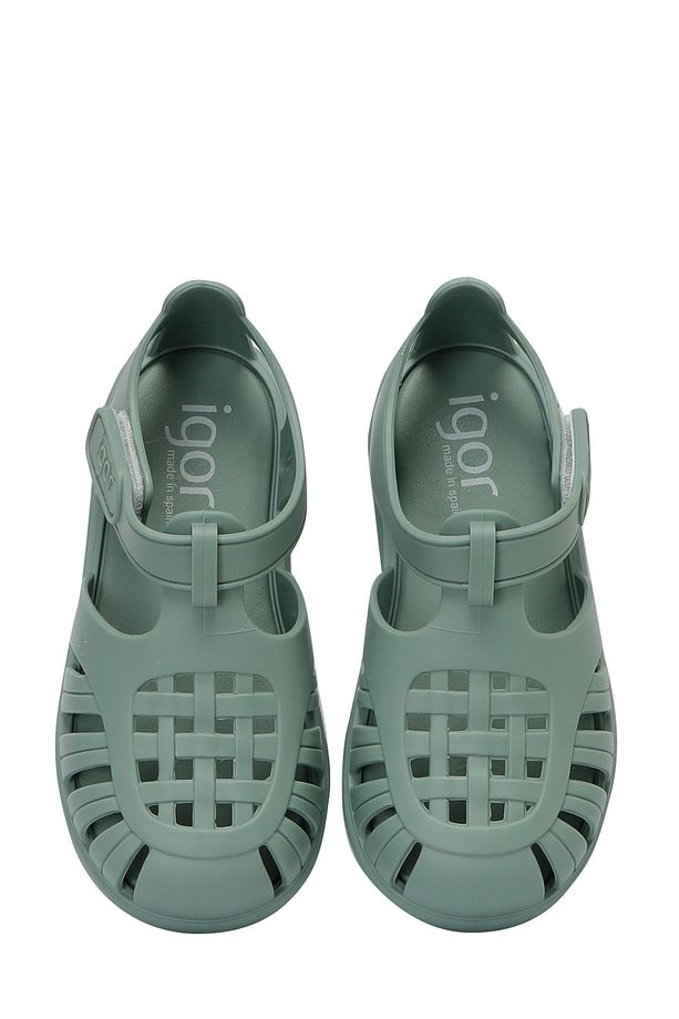 TOBBY SOLID Yeşil Unisex Çocuk Düz Sandalet - 4