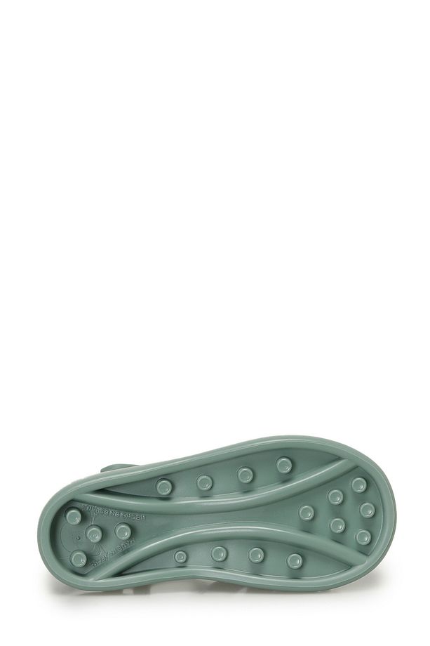 TOBBY SOLID Yeşil Unisex Çocuk Düz Sandalet - 6