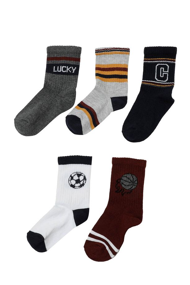 LUCKY 5 LI SKT-B 4PR Lacivert Erkek Çocuk Soket Çorap - 1