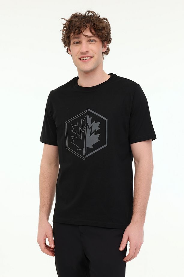 ML SIERENE 11LLM08 5FX Siyah Erkek Kısa Kol T-Shirt - 1