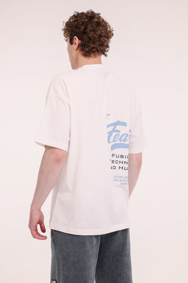 ML DEXT 11-413401 5FX Ekru Erkek Kısa Kol T-Shirt - 2