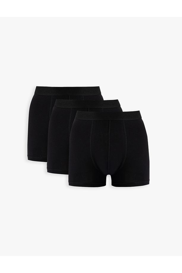 Pamuklu Basic Erkek 3'lü Boxer Seti - 1