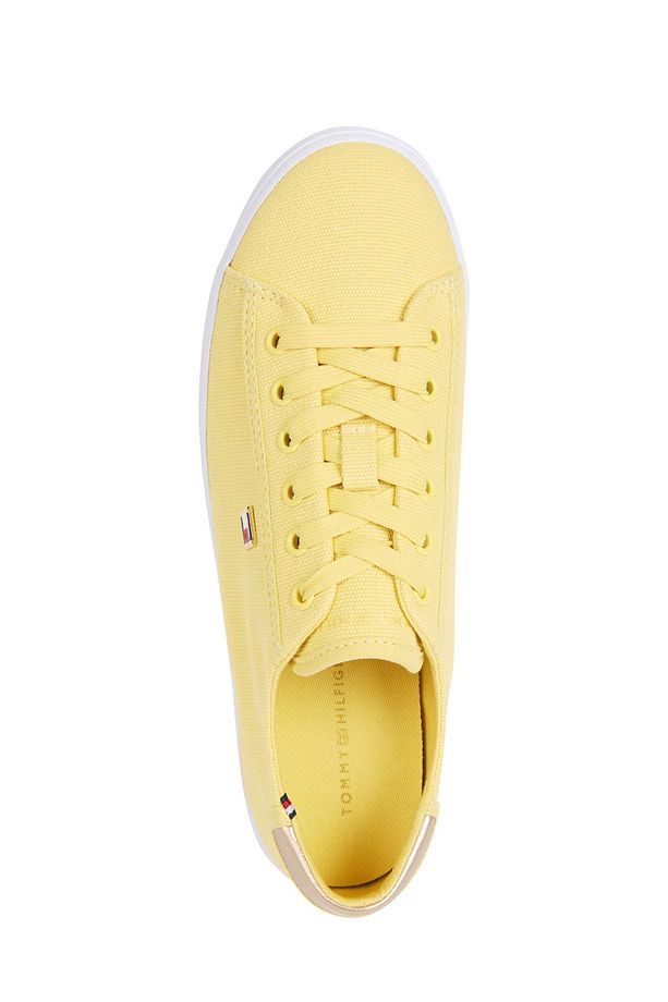 Vulc Canvas Lace Up Sneak Sarı Kadın Sneaker - 4