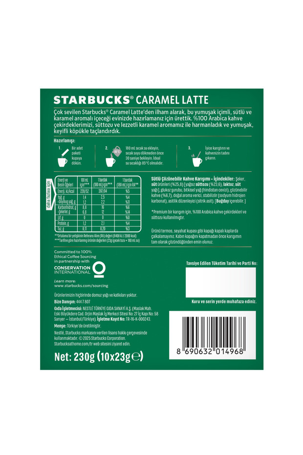 Caramel Latte Premium Kahve Karışımı 23 gr X 40 Adet - 8