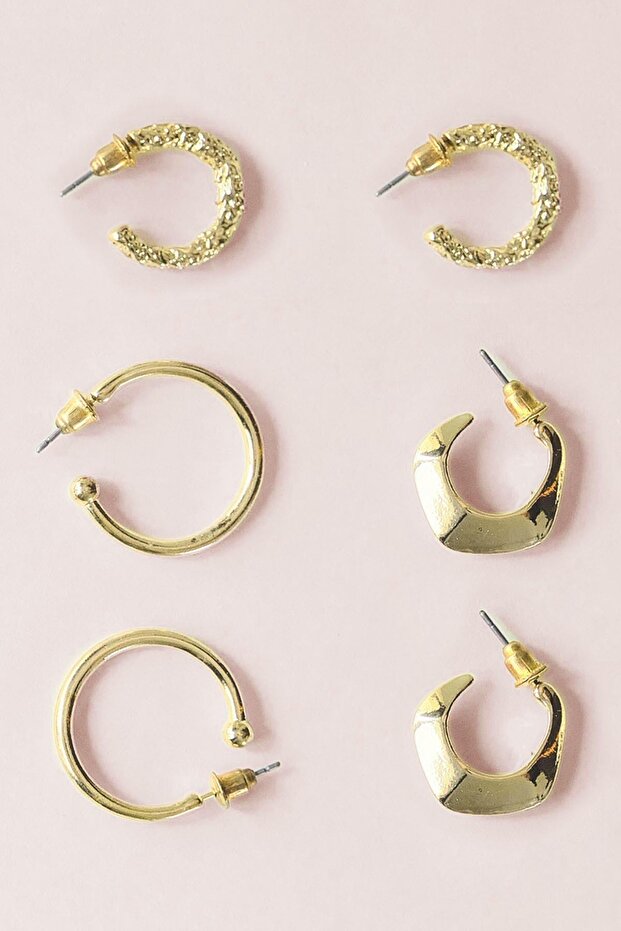 6'lı Basic Küpe Seti - 2