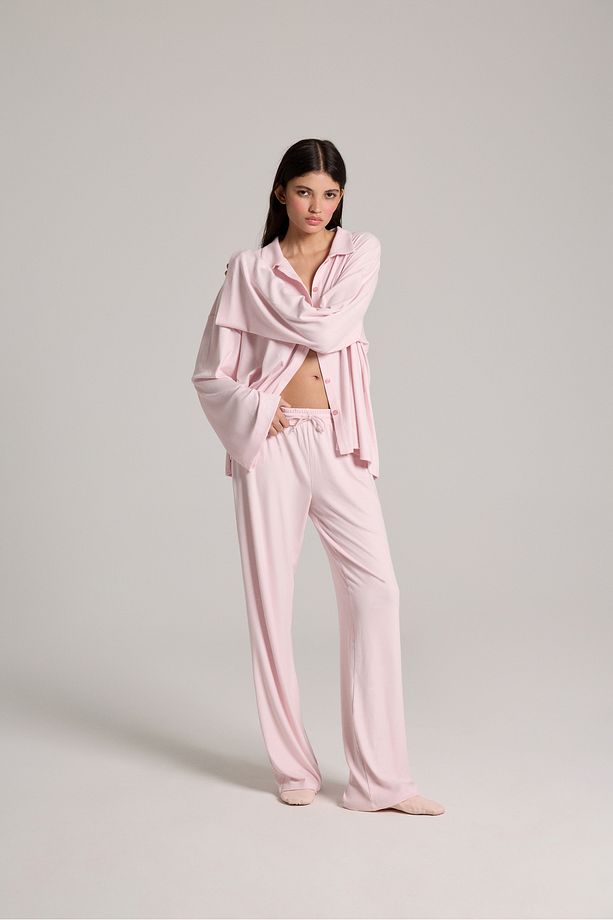 Kai Pijama Pantolon - Pembe - 1