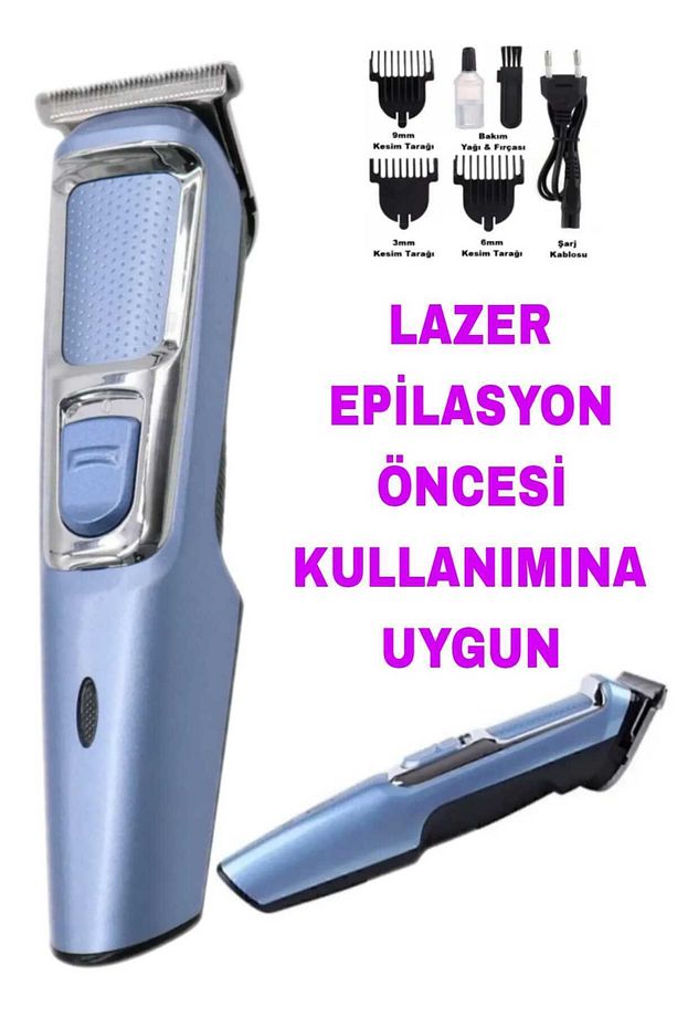 Jv-1017 Şarjlı Saç Sakal Lazer Epilasyon Öncesi Tıraş Makinesi 1017 - 1