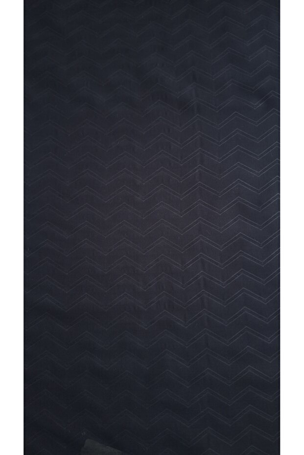 Zigzag Pattern Shawl - Black - 5