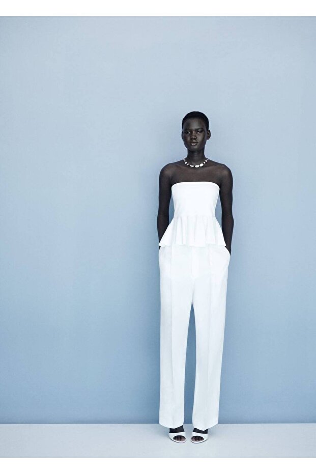 Peplum straplez top - 7