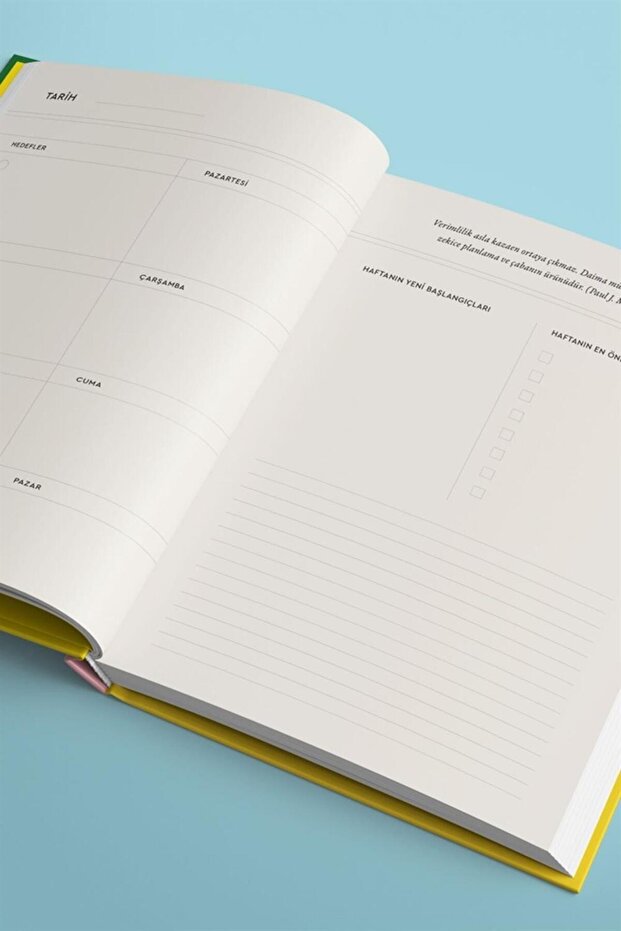 Plan Tarihsiz Ajanda - 6